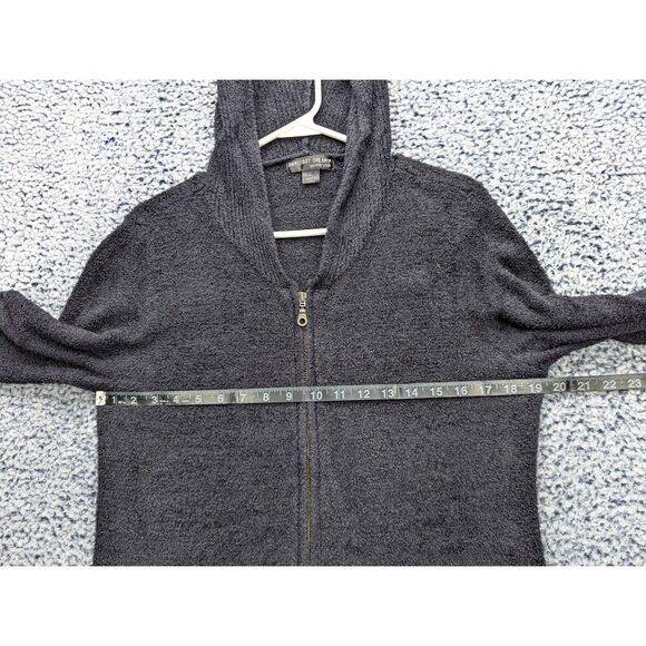 Barefoot Dreams Cozychic Lite Full Zip Hoodie Size L Black - Picture 8 of 11